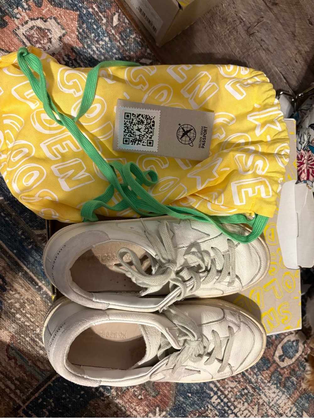 Golden Goose White Low-Top Kids Sneakers